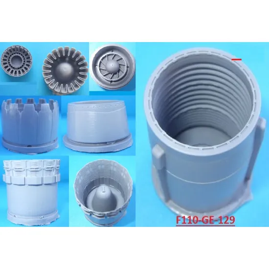 Katran 4848 1/48 Mitsubishi F-2A/B, Exhaust Nozzles engine (opened) for Hasegawa