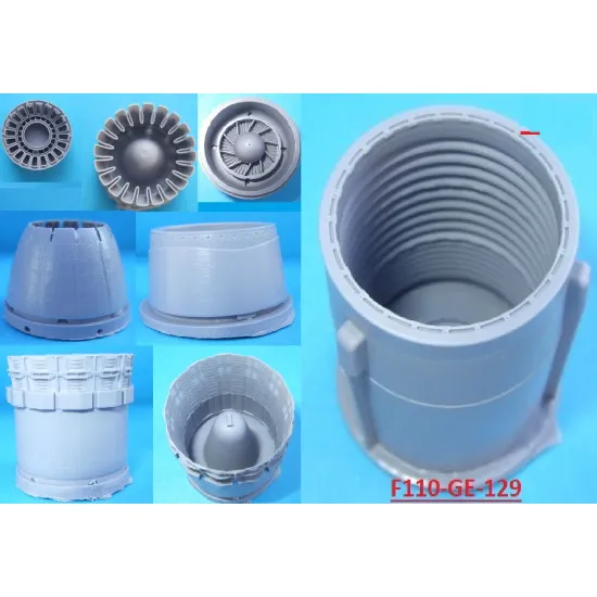 Katran 4849 1/48 Mitsubishi F-2A/B, Exhaust Nozzles engine (closed) for Hasegawa