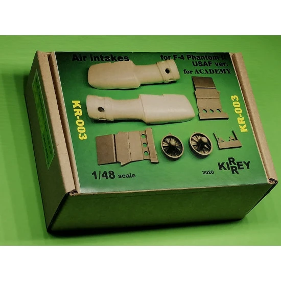 Kirrey 003 - 1/48 F-4 Phanton intakes for USAF (Academy kit) for aircraft model Kirrey 003 - 1/48 F-4 Phanton intakes for USAF (Academy kit) for aircraft model