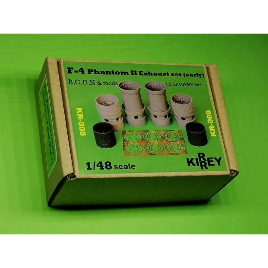 Kirrey 008 - 1/48 F-4 Phantom Exhaust nozles (early) (Academy kit) for aircraft