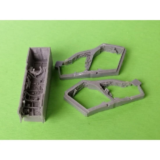 Kirrey 016 1/48 F-4 E Phantom cockpit set (Zoukei Mura kit) with front wheel bay