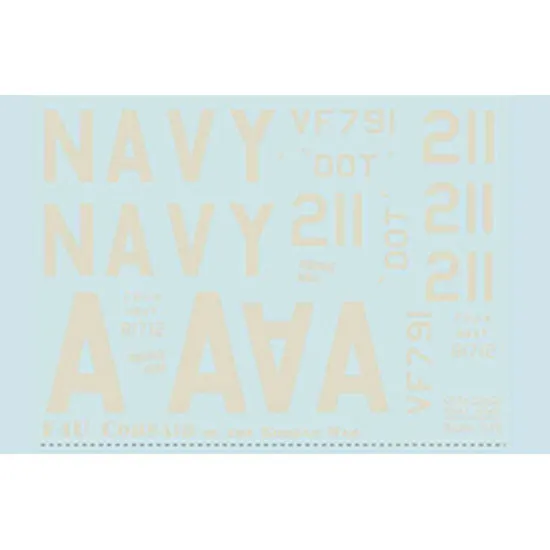 Print scale 32-023 - 1/32 - F4U Corsair The complete set 1,5 leaf