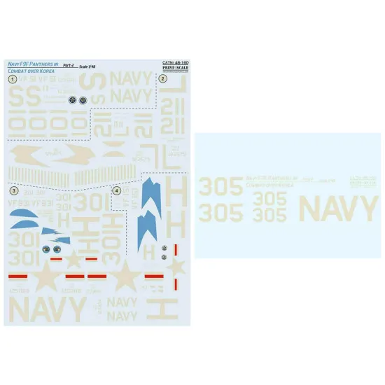 Print scale 48-160 - 1/48 - Navy F9F-2 -3 Panthers in Combat over Part 2