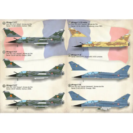 Print scale 72-397 - 1/72 - Mirage F.1CG Part 2