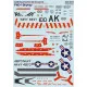 Print scale 72-425 - 1/72 F4D-1 Skyray decal for aircraft