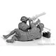 Vickers Machine Gun team, North Africa Desert Battle Series, WW II era 5 figures 1/35 Master Box 3597