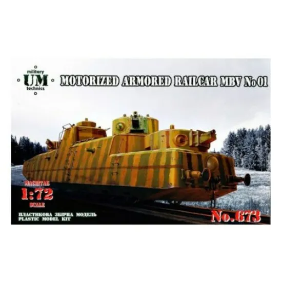 UMT673 - 1/72 Motobronewagon MBV No. 01 scale plastic model kit