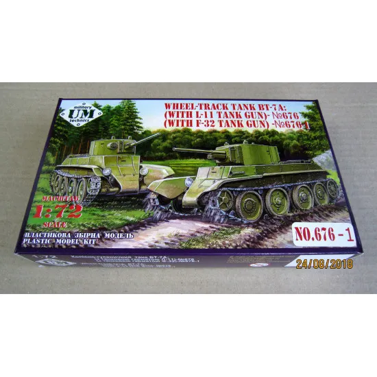 UMT676-01 - 1/72 UMT 676-01 BT-7A whell track tank with tank gun F-32