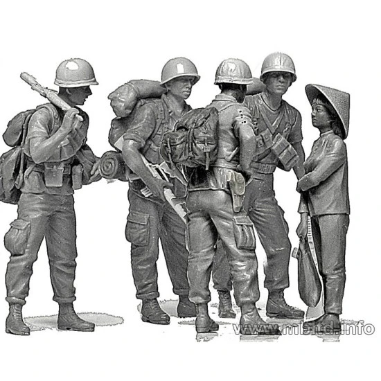 Patroling. Vietnam War series 5 figures 1/35 Master Box 3599
