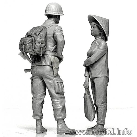 Patroling. Vietnam War series 5 figures 1/35 Master Box 3599