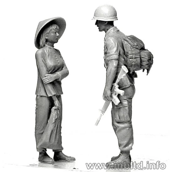 Patroling. Vietnam War series 5 figures 1/35 Master Box 3599