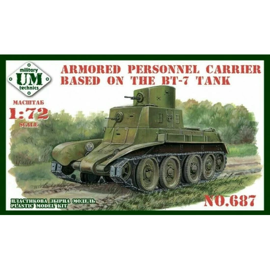 UMT687 - 1/72 Armored personnel carrier based on the BT-7 tank