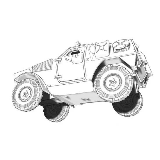 ACE 72420 - 1/72 VBL (Light Armored Car) short wheelbase. 7.62 MG model