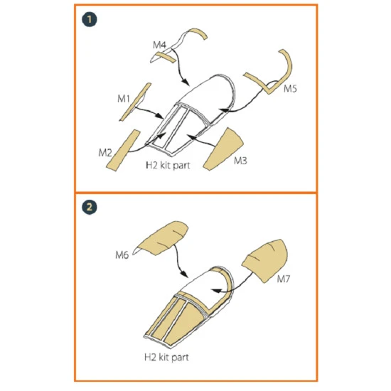 Clear Prop CPA72060 - 1/72 Sepecat Jaguar E wheels and cockpit frame mask (designed to be used with Hobby Boss kits)