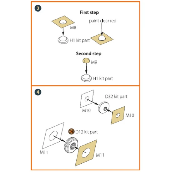 Clear Prop CPA72060 - 1/72 Sepecat Jaguar E wheels and cockpit frame mask (designed to be used with Hobby Boss kits)