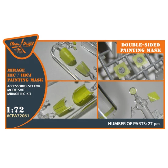 Clear Prop CPA72061 - 1/72 Dassault Mirage IIIC/IIICJ (designed to be used with Modelsvit kits)