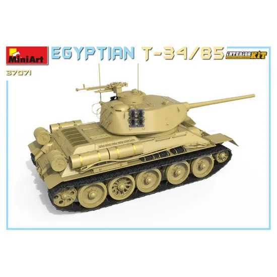 Miniart 37071 - 1/35 Egyptian tank T-34/85 with interior scale model kit