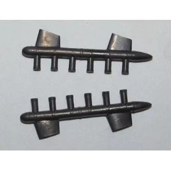 REXx 32024 - 1/32 DH.9a early exhausts for Wingnut Wings metal model