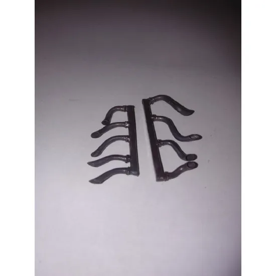 REXx 32046 - 1/32 Exhausts for Polikarpov I-16 Type 17-29 (ICM) metal model