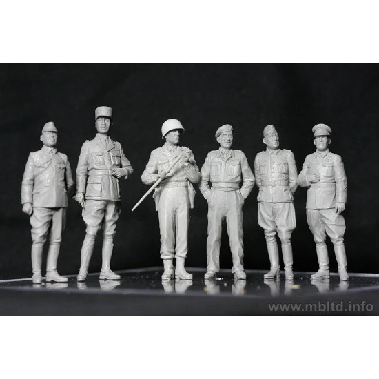 The Generals of WW II 6 figures 1/35 Master Box 35108