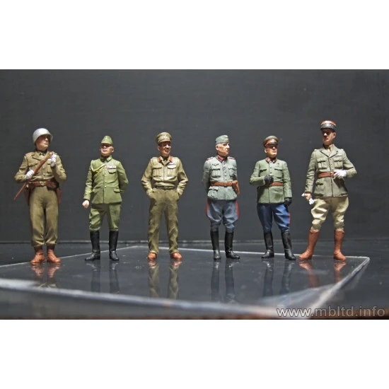 The Generals of WW II 6 figures 1/35 Master Box 35108