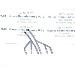 REXx 32063 - 1/32 Hansa Brandenburg W.12 twin exhausts (Wingnut Wings)