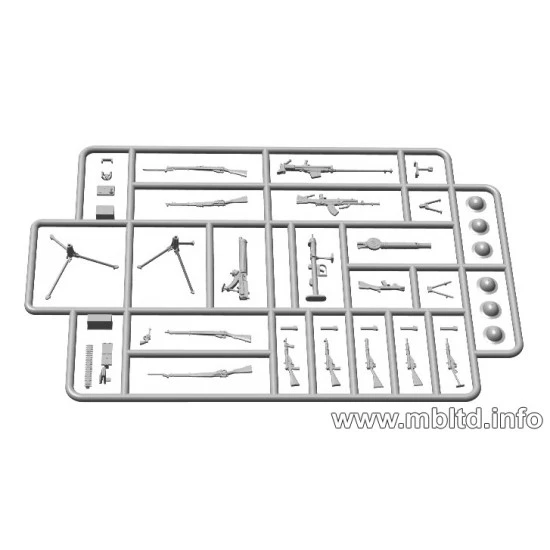 British shooting weapons in the period of WW II 1/35 Master Box 35109 British shooting weapons in the period of WW II 1/35 Master Box 35109