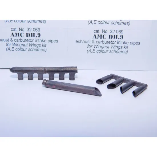REXx 32069 - 1/32 AMC DH.9 (A,E colour scheme) exhaust & carburetter intake pipes