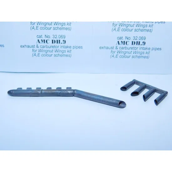 REXx 32069 - 1/32 AMC DH.9 (A,E colour scheme) exhaust & carburetter intake pipes