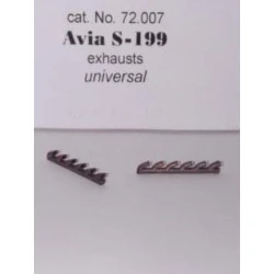 REXx 72007 - 1/72 Exhausts for Avia S-199 (universal) scale metal model