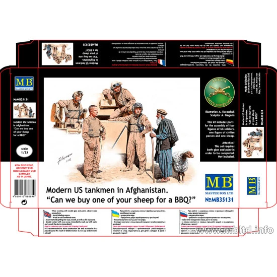 US tankmen in Afghanistan. 5 figures 1/35 Master Box 35131 US tankmen in Afghanistan. 5 figures 1/35 Master Box 35131
