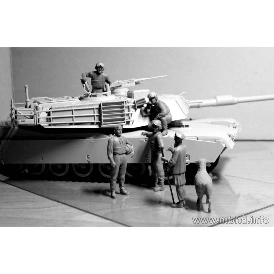US tankmen in Afghanistan. 5 figures 1/35 Master Box 35131 US tankmen in Afghanistan. 5 figures 1/35 Master Box 35131