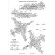 Foxbot 72-056T - 1/72 Decal & stencils Digital Rooks Su-25 Ukrainian Air Forces