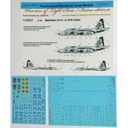 Us Stock Foxbot 72-056t - 1/72 Decal/Stencils Digital Rooks Su-25 Ukrainian Air Forces