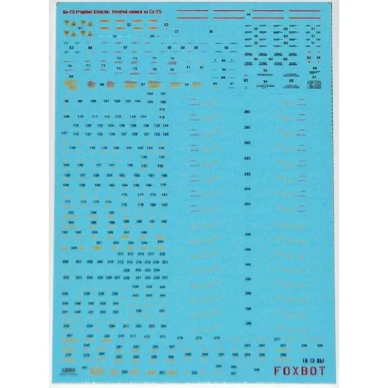 Us Stock Foxbot 72-056t - 1/72 Decal/Stencils Digital Rooks Su-25 Ukrainian Air Forces