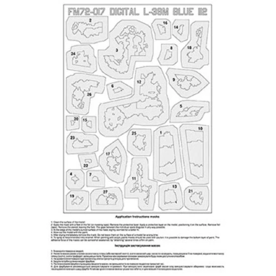 Foxbot FM72-017 - 1/72 Warriors of Light Masks for pixel L-39M1 