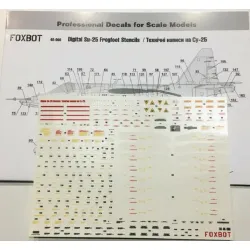 Us Stock Foxbot 48-066 - 1/48 Decal Technical Inscriptions On The Su-25 Digital Of The Uaf1