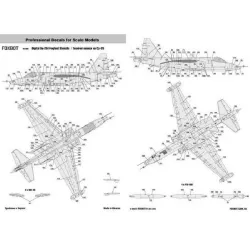 Us Stock Foxbot 48-066 - 1/48 Decal Technical Inscriptions On The Su-25 Digital Of The Uaf1