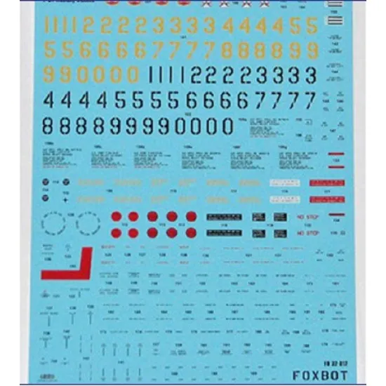 Foxbot 32-012 - 1/32 Decal for NA P-51 Mustang Stencils
