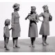 Women of WW II era 4 figures 1/35 Master Box 35148