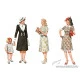 Women of WW II era 4 figures 1/35 Master Box 35148