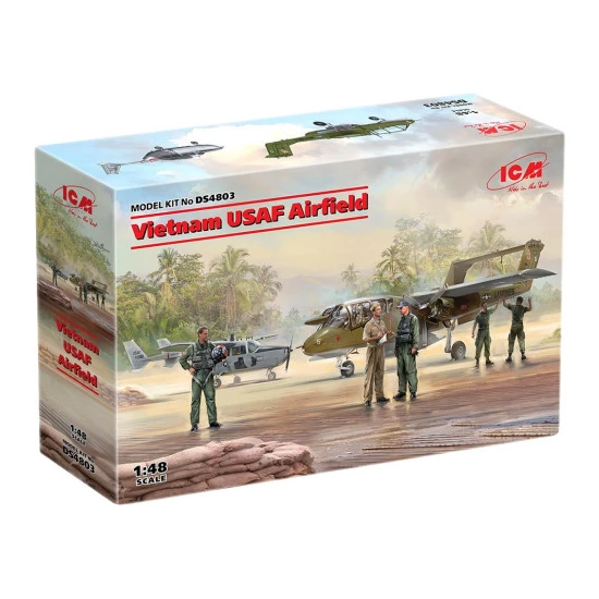 ICM DS4803 - 1/48 Vietnam USAF Airfield scale plastic model kit ICM DS4803 - 1/48 Vietnam USAF Airfield scale plastic model kit