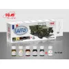 ICM 3009 - Acrylic paint set for Laffly V15T for plastic model