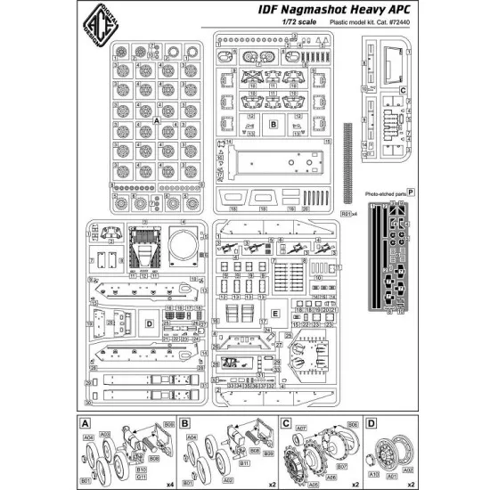 ACE 72440 - 1/72 Heavy APC SDI Nagmashot scale plastic model kit