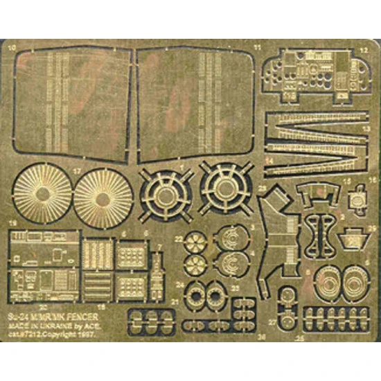 ACE PE7212 - 1/72 Etching set for Su-24 M/MF/MK Fencer