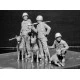 Dogs in service in the US Marine Corps, WW II era 3 figures 3 dogs 1/35 Master Box 35155