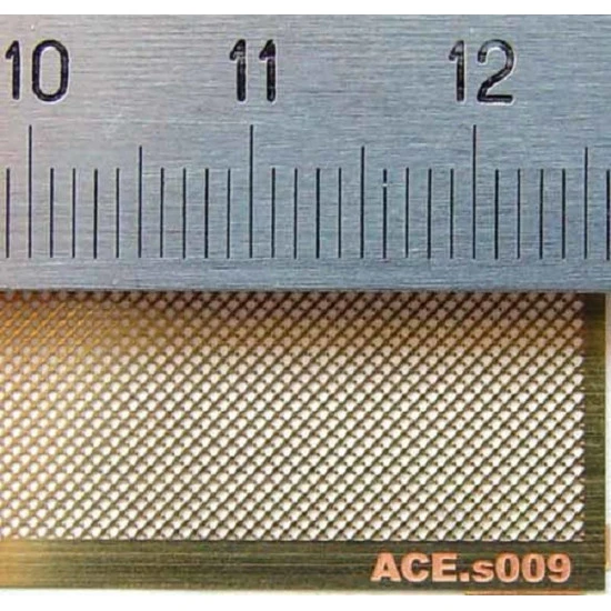 ACE-s009 - Bias wicker mesh (cell 0.8x0.8) Photo-etched for modeling