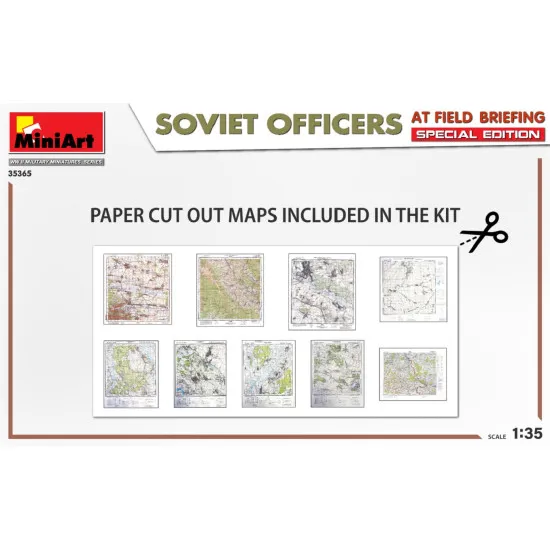 Miniart 35365 - 1/35 Soviet officers at a field briefing. (Special issue) model