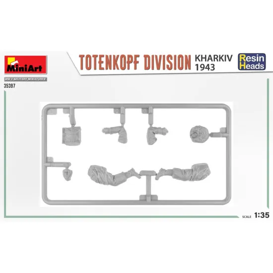 Miniart 35397 - 1/35 Totenkopf division. Kharkov 1943. Resin heads model