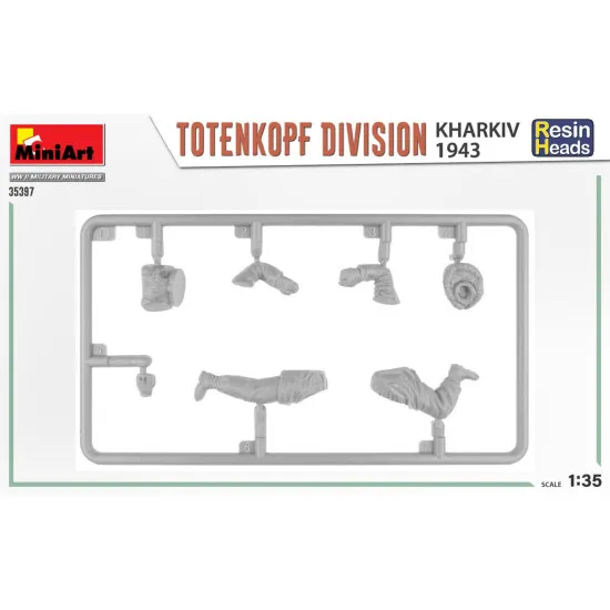 Miniart 35397 - 1/35 Totenkopf division. Kharkov 1943. Resin heads model